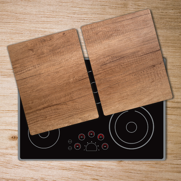 Chopping board glass Wooden background