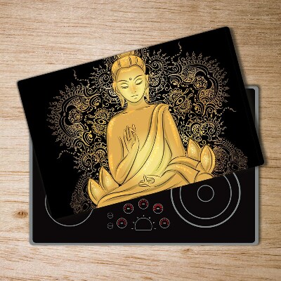 Chopping board glass Sitting Buddha