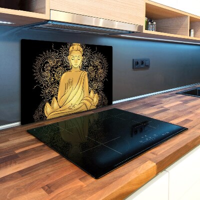 Chopping board glass Sitting Buddha