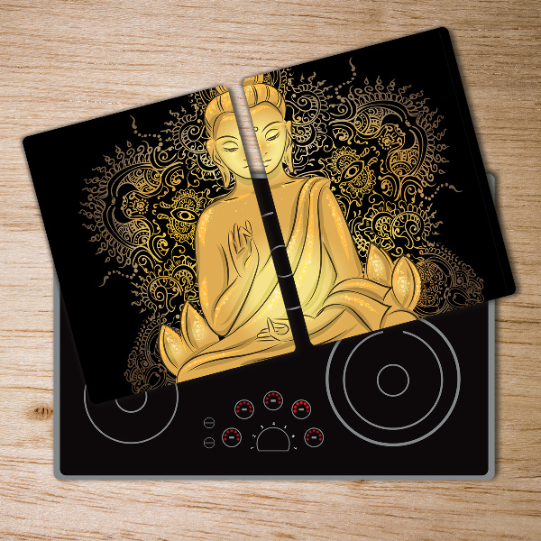 Chopping board glass Sitting Buddha