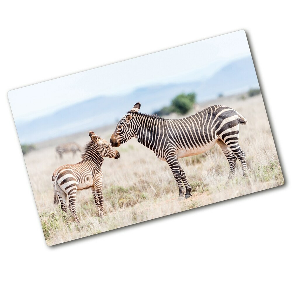 Cutting board Zebra in the mountains