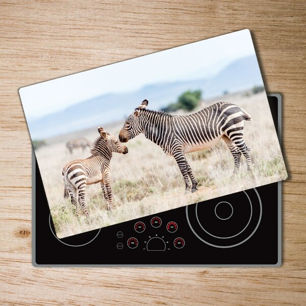 Cutting board Zebra in the mountains