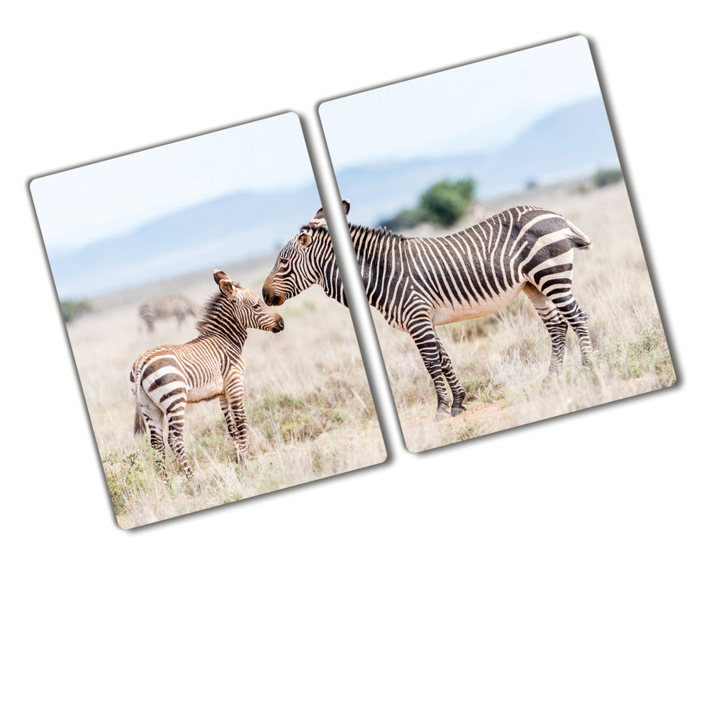 Cutting board Zebra in the mountains