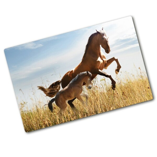 Cutting board Mare with foal