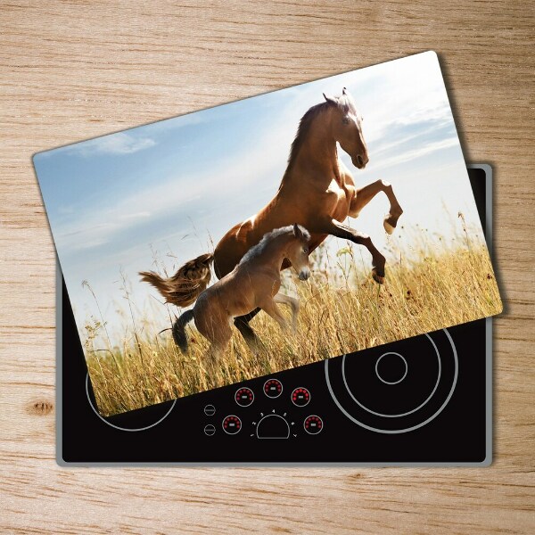 Cutting board Mare with foal