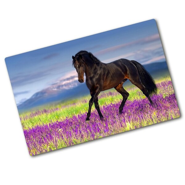 Worktop saver Horse in the field of lavender