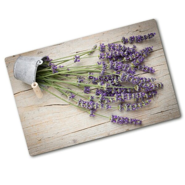 Cutting board Lavender in a pot