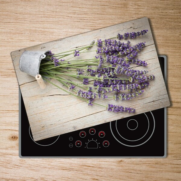 Cutting board Lavender in a pot