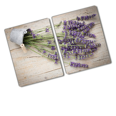 Cutting board Lavender in a pot