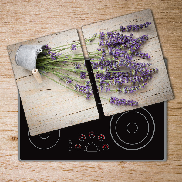 Cutting board Lavender in a pot