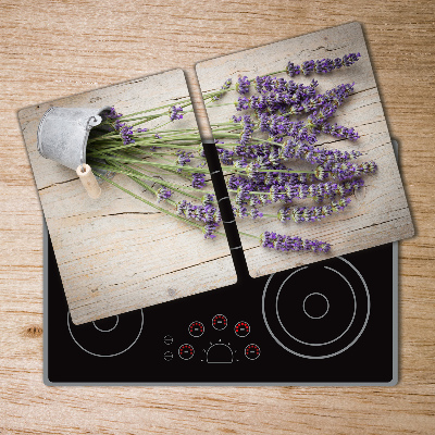 Cutting board Lavender in a pot