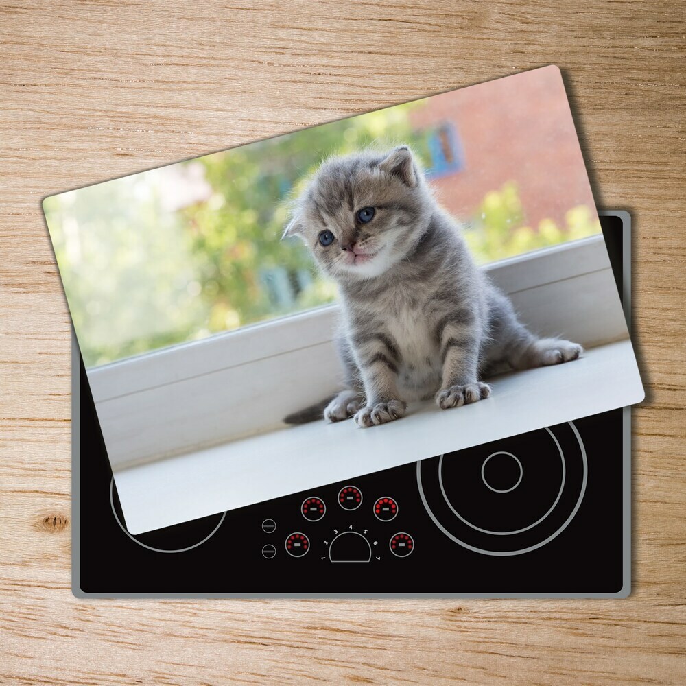 Chopping board Little Cat by the window