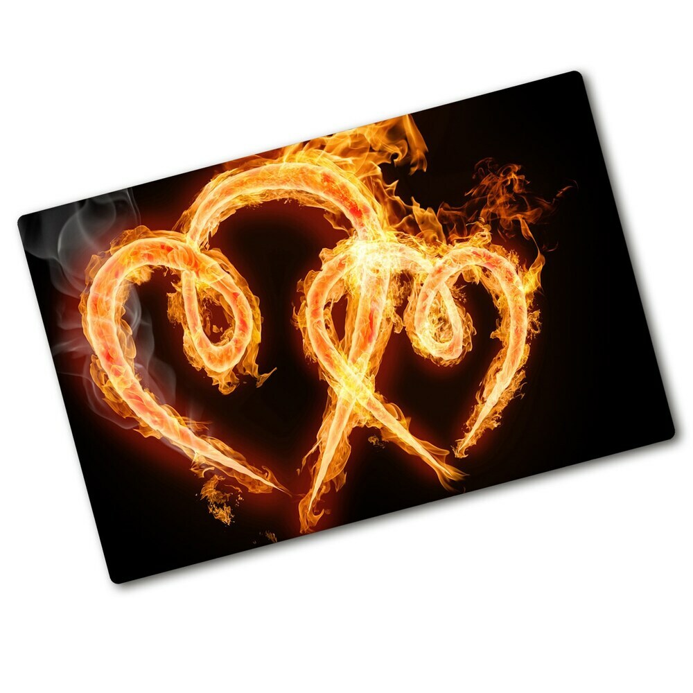 Cutting board Fiery hearts