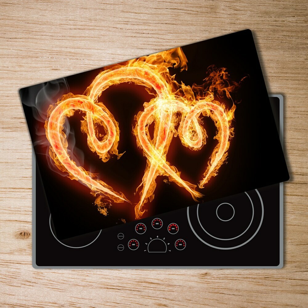 Cutting board Fiery hearts