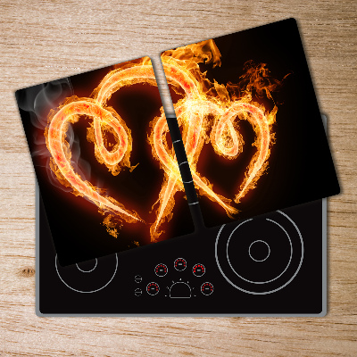 Cutting board Fiery hearts