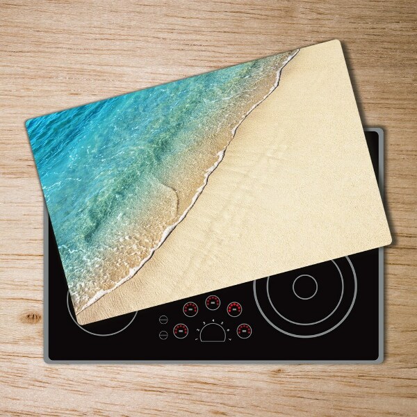 Chopping board glass Beach wave