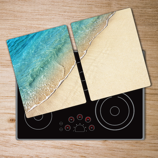 Chopping board glass Beach wave