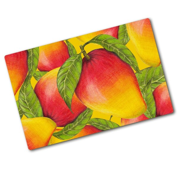 Chopping board glass Mango