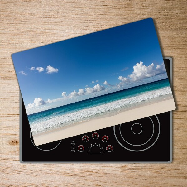 Chopping board Seychelles beach