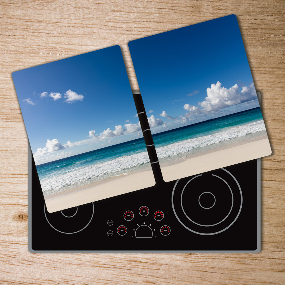 Chopping board Seychelles beach