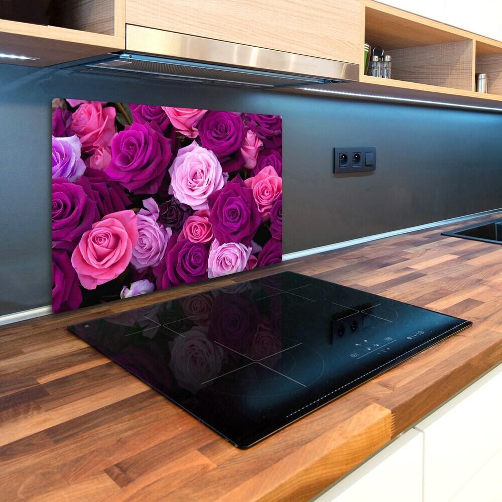 Chopping board glass Roses