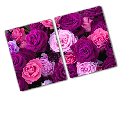 Chopping board glass Roses