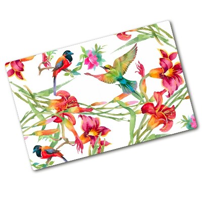 Chopping board Exotic birds