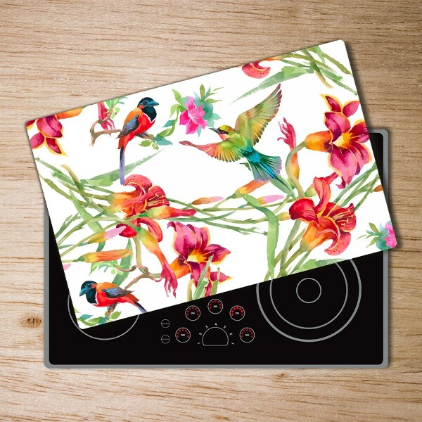 Chopping board Exotic birds