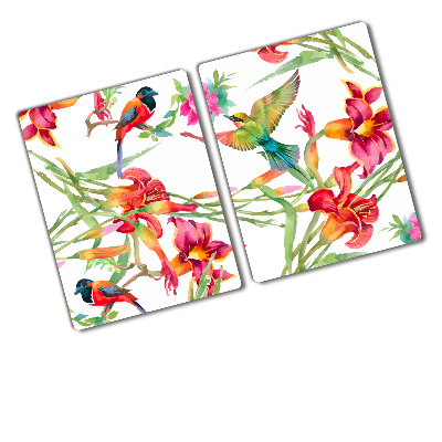 Chopping board Exotic birds