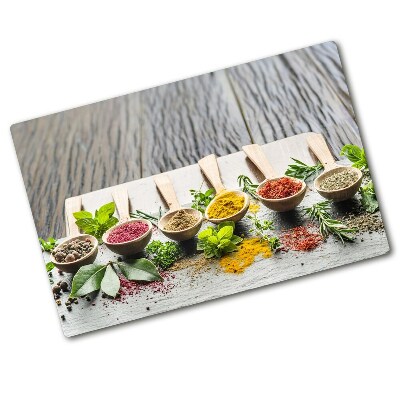 Chopping board Colorful spices