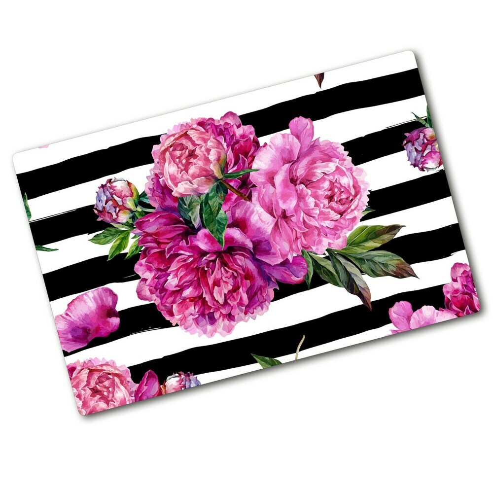 Worktop saver Pink peonies