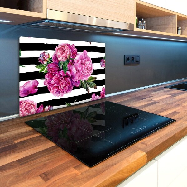 Worktop saver Pink peonies