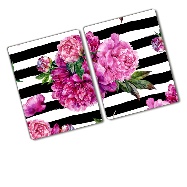 Worktop saver Pink peonies