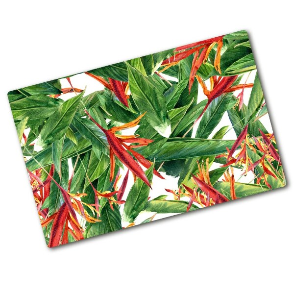 Chopping board glass Floral pattern