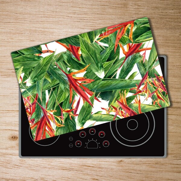 Chopping board glass Floral pattern