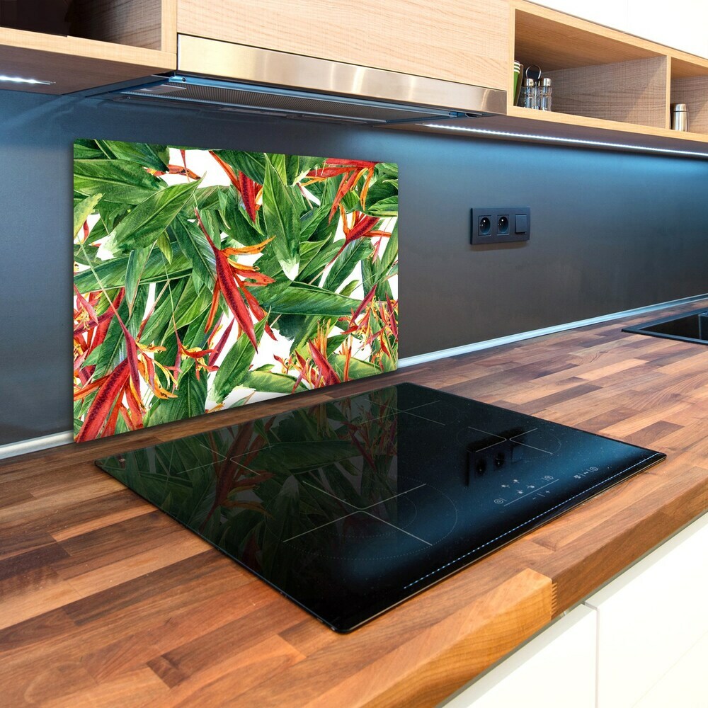 Chopping board glass Floral pattern