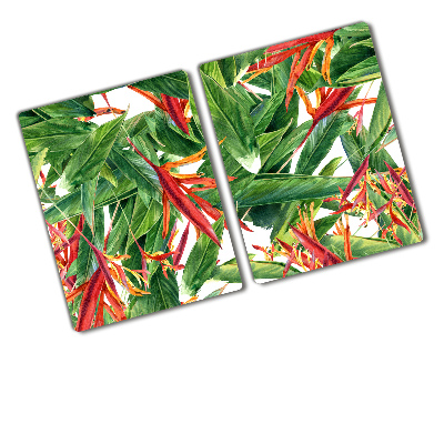 Chopping board glass Floral pattern