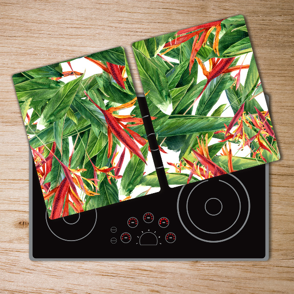 Chopping board glass Floral pattern