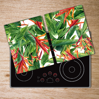 Chopping board glass Floral pattern