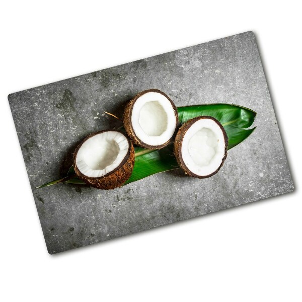 Chopping board Coconut halves