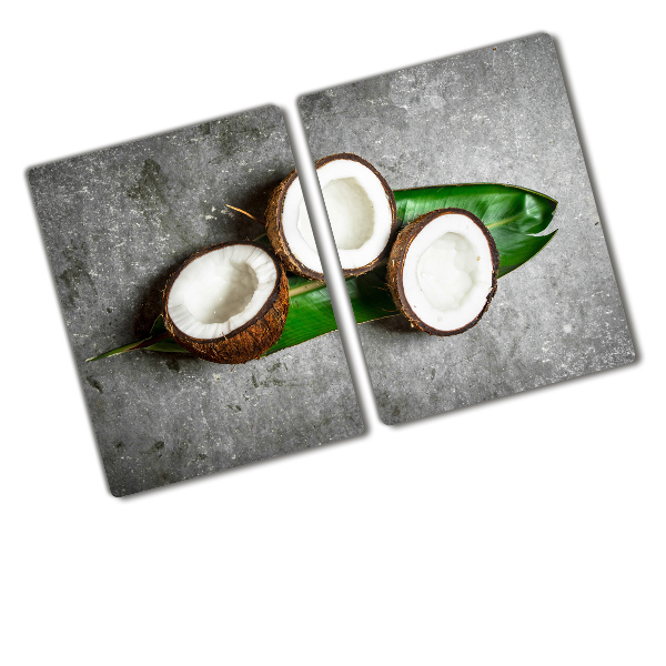 Chopping board Coconut halves