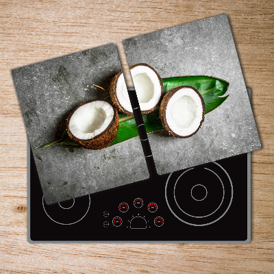 Chopping board Coconut halves