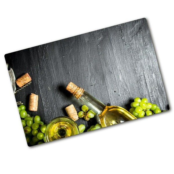 Cutting board White wine and fruit