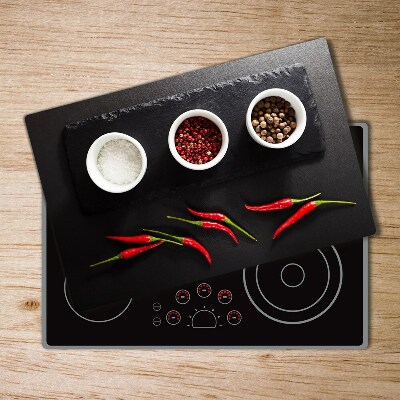 Cutting board Spices and chillies