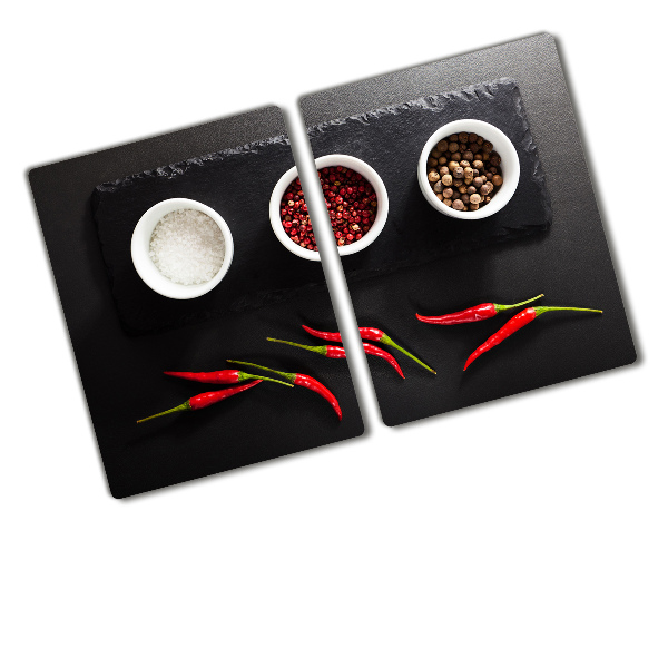 Cutting board Spices and chillies