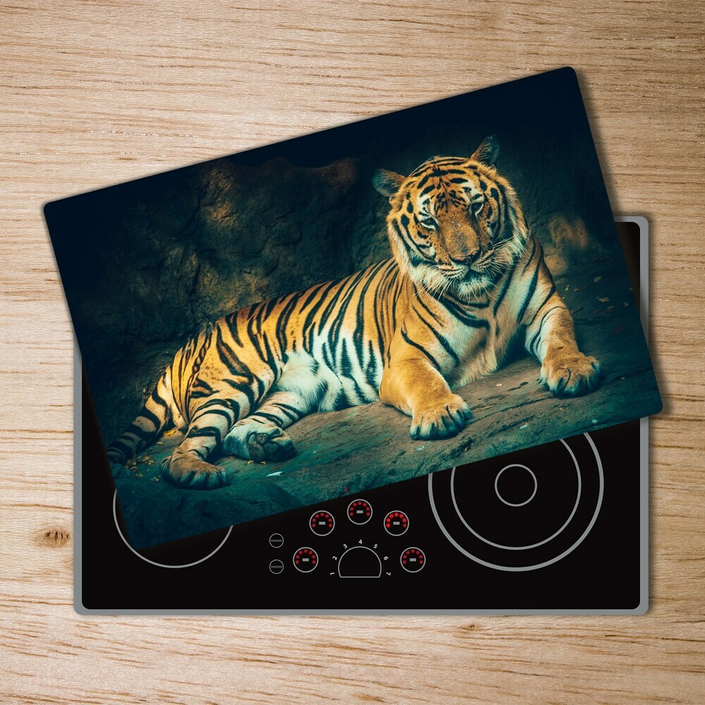 Worktop saver Tiger in a cave