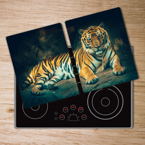 Worktop saver Tiger in a cave