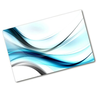 Chopping board glass Wave abstraction