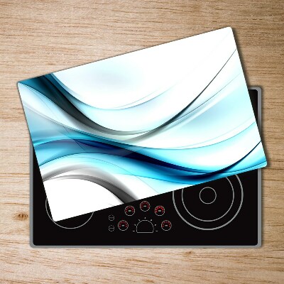 Chopping board glass Wave abstraction