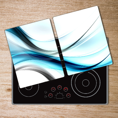 Chopping board glass Wave abstraction